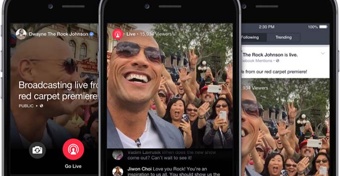 Facebook se met aux vidéos en direct, mais juste pour les stars