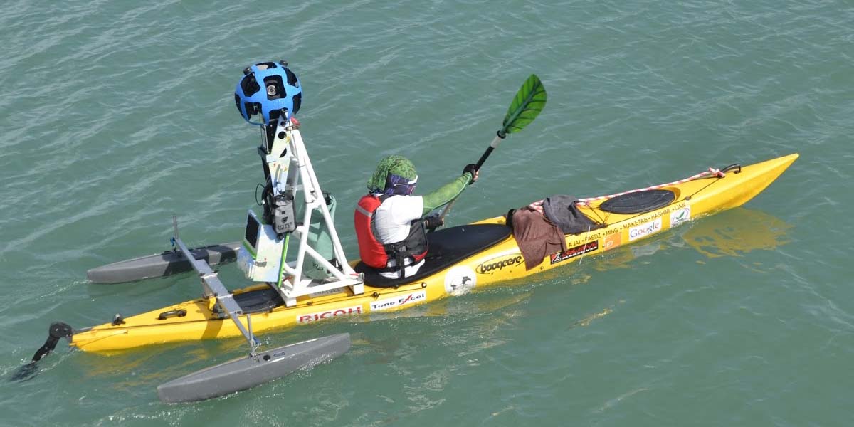 Google Street View se balade en kayak