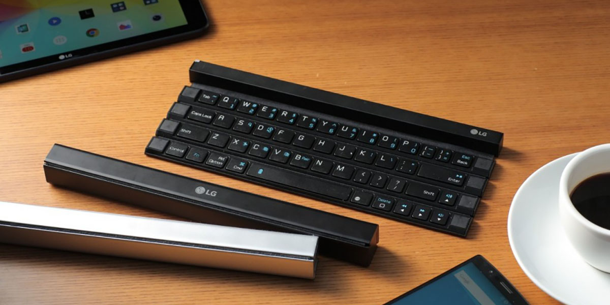Un clavier enroulable et Bluetooth présenté par LG