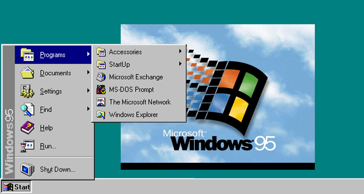 Windows 95 et le bouton « Démarrer » fêtent leurs 20 ans