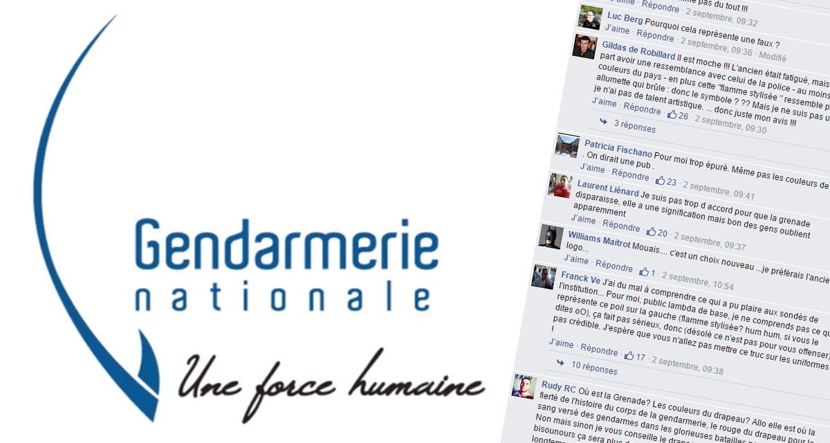 Dévoilé sur Facebook, le nouveau logo de la Gendarmerie fait l&rsquo;unanimité contre lui