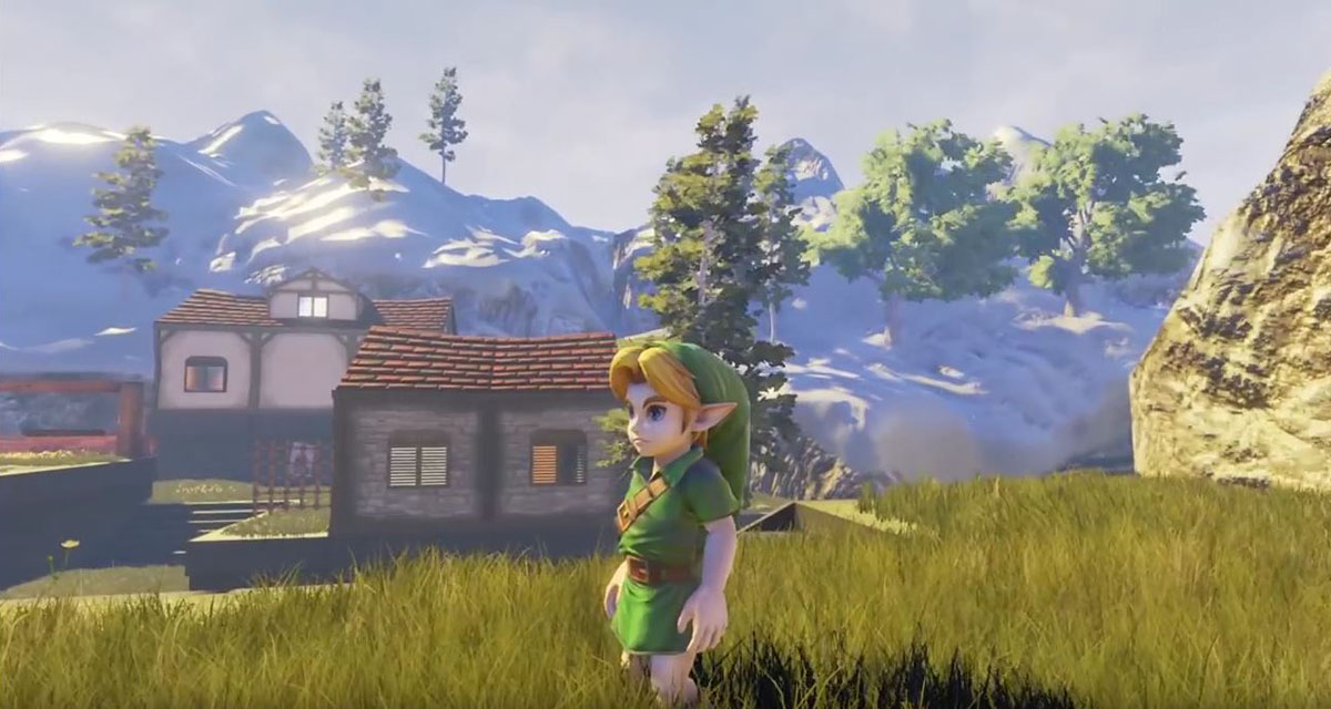 Le village de Zelda Ocarina of Time refait avec l&rsquo;Unreal Engine 4