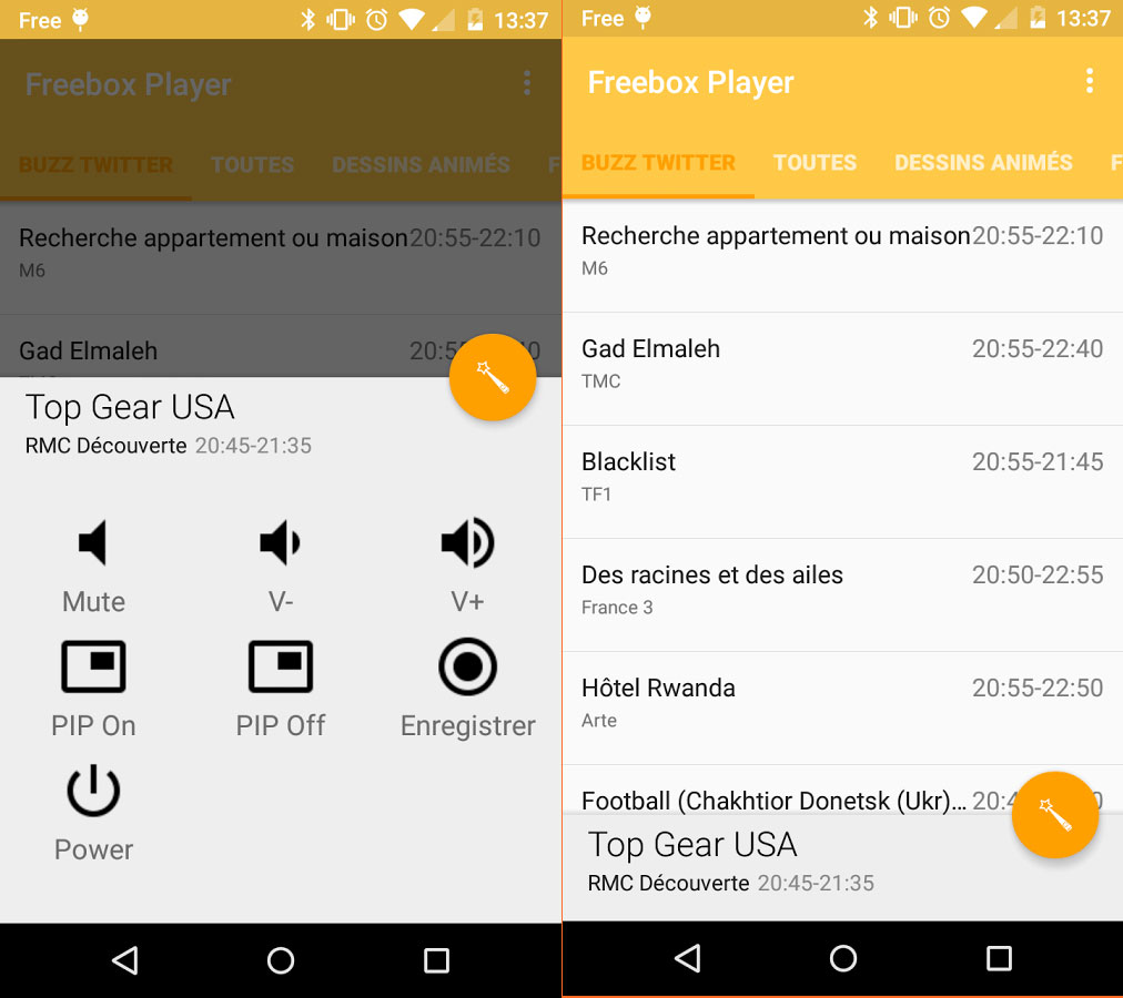 Magic Zapper pour Freebox Révolution disponible sur Android