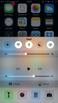 Réglage luminosité iOS 9.2