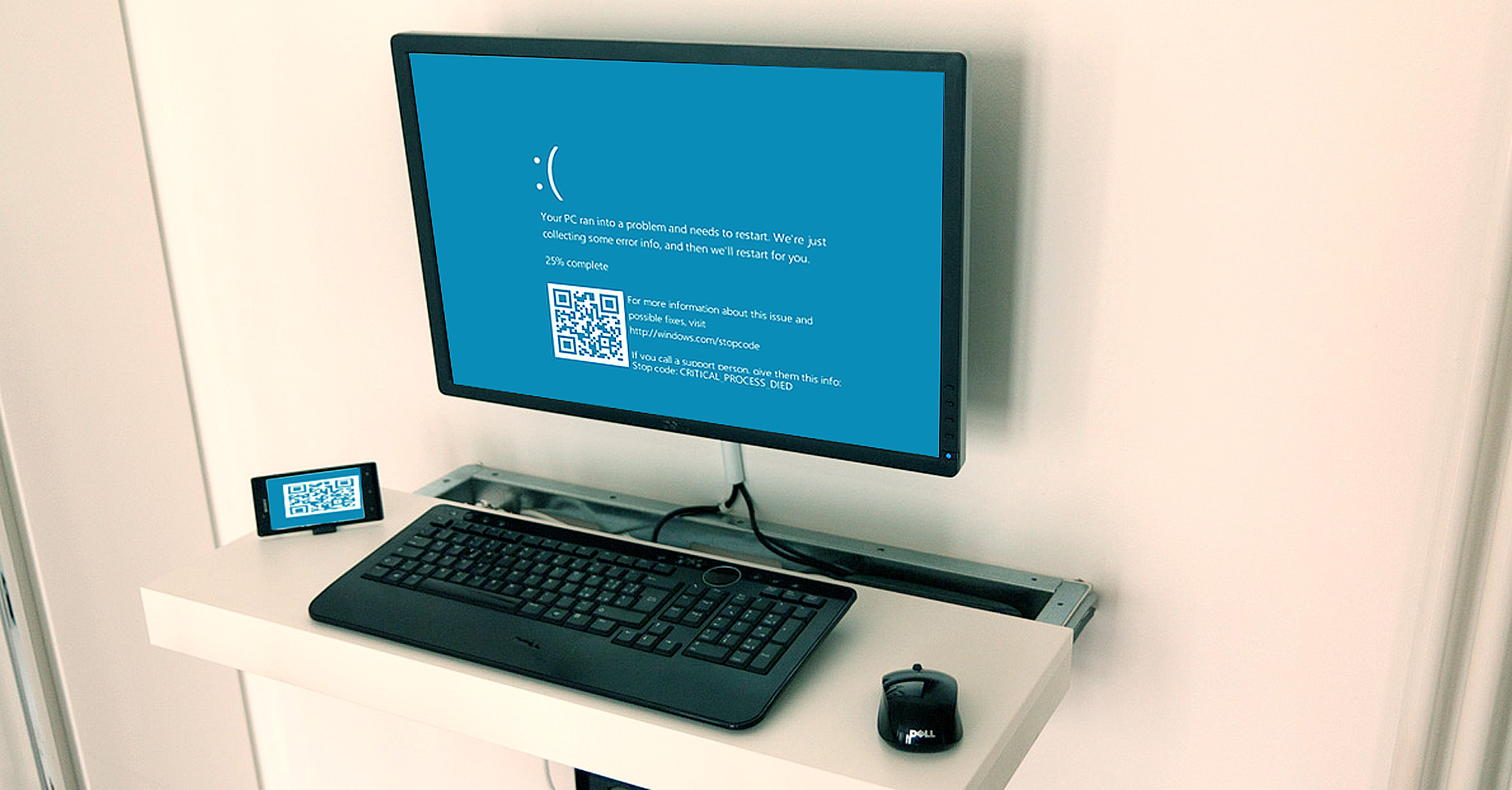 Windows 10 Ajoute Un Qr Code à Son Blue Screen Of Death