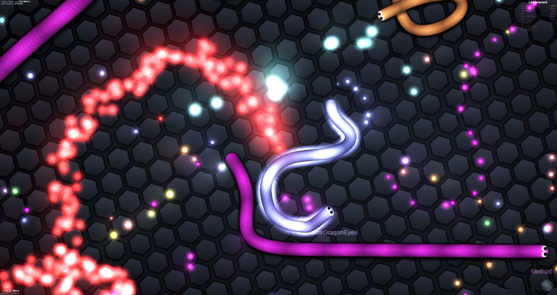 Slither.io : faites grossir votre lombric fluo sans vous 