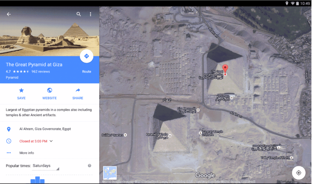 Google Maps capture