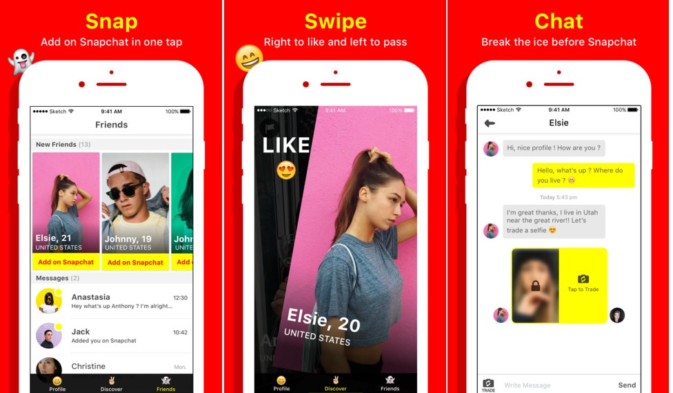 Avec Snapchat, il est possible de draguer sur Tinder avec des stories - NeozOne