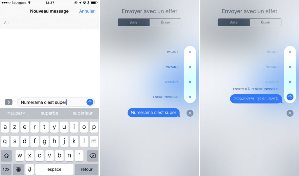 Ios 10 Comment Envoyer Des Messages Décorés Et Animés Et