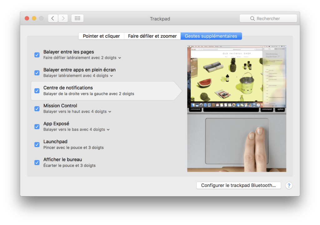 astuces trackpad mac