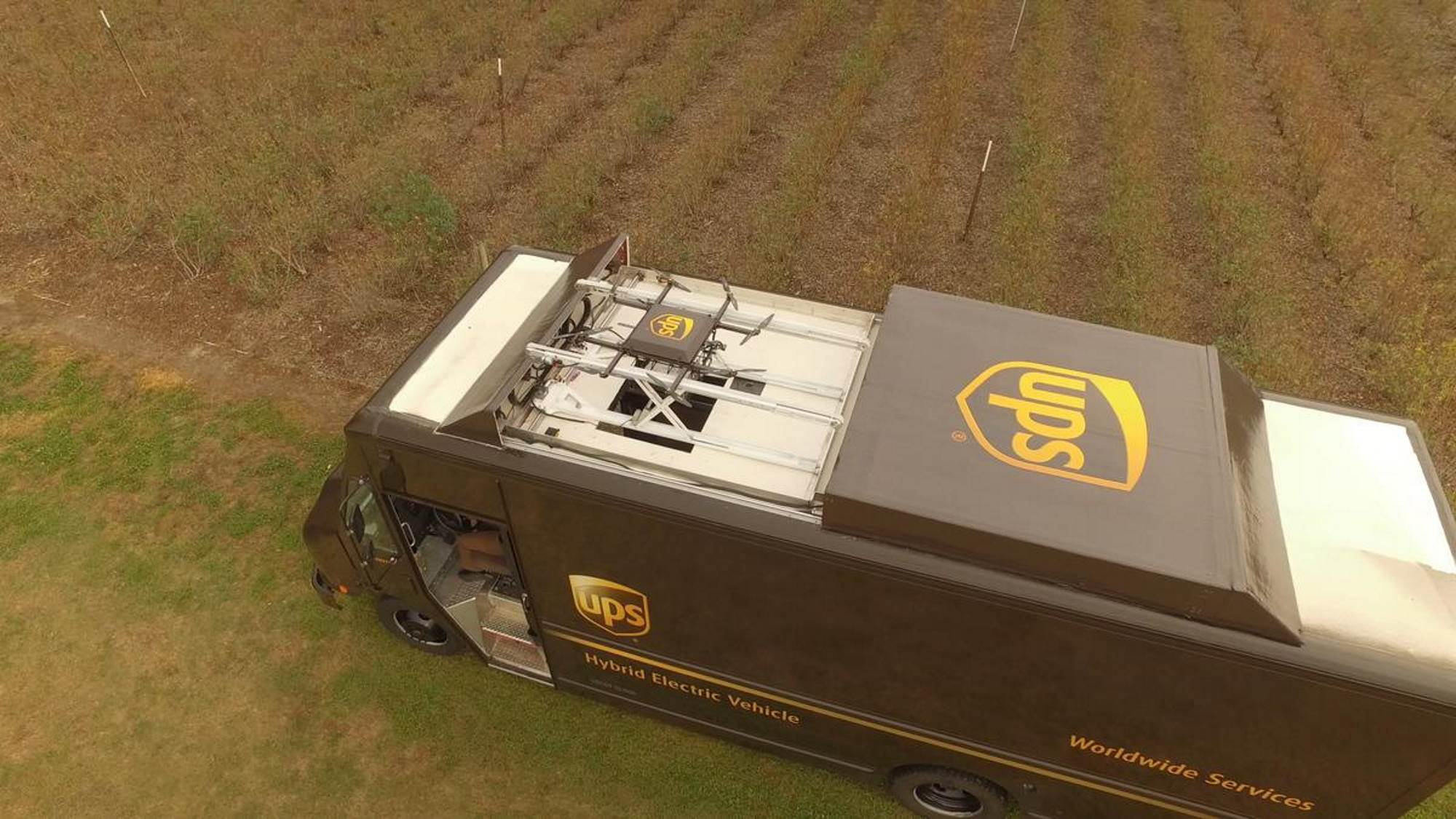 UPS s'essaye à la livraison par drone lancé depuis un camion