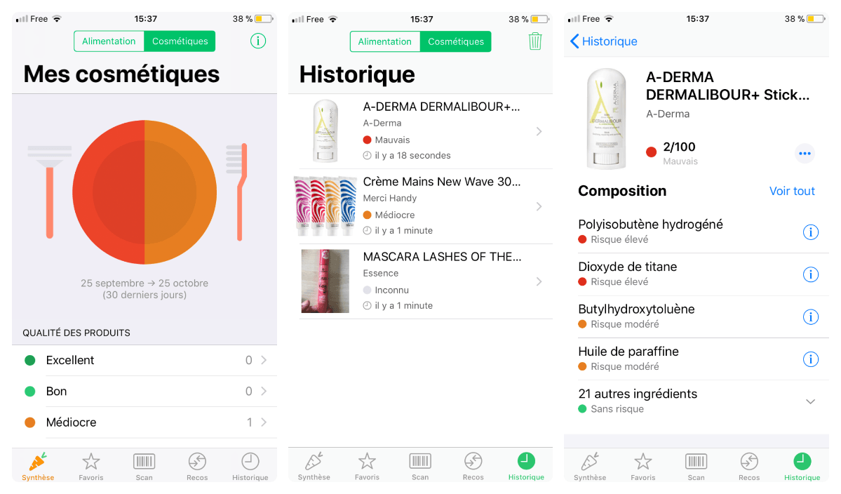 Yuka Inci Beauty Pharmapocket On A Testé Les Apps Qui