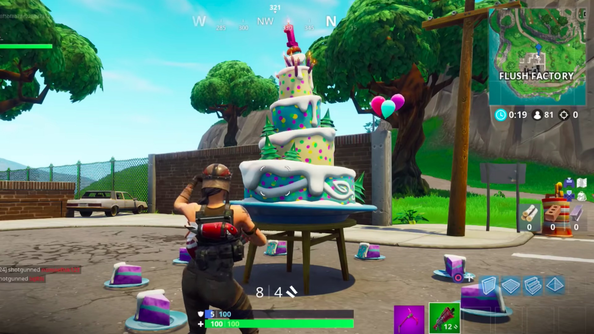 Fortnite Fete Son Anniversaire Ou Trouver Les Surprises Et Les - capture de l un des gateaux dans fortnite source youtube harryninetyfour