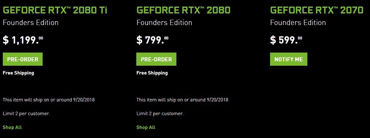 Nvidia GeForce RTX RTX 2080 et RTX 2080 : prix, sortie et caractéristiques - Numerama