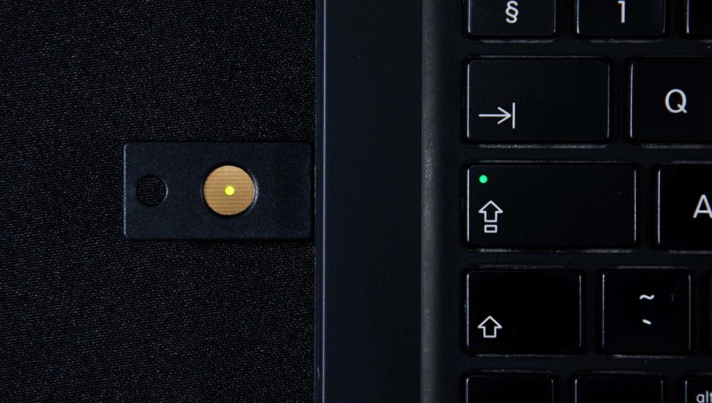 u2f authentification sécurité yubikey mac
