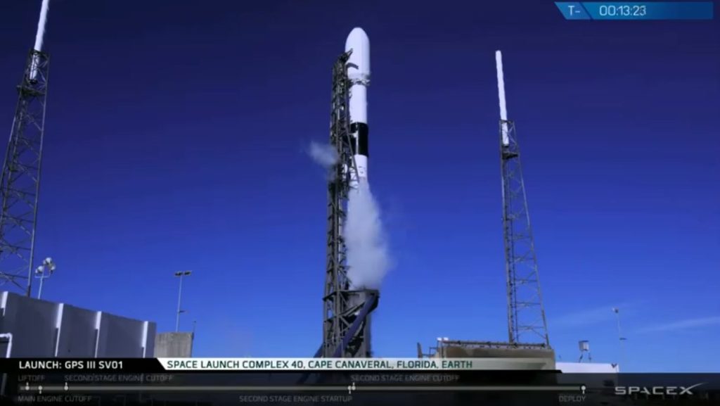 Arrêt du lancement du satellite GPS III SV01 peu avant la mise à feu