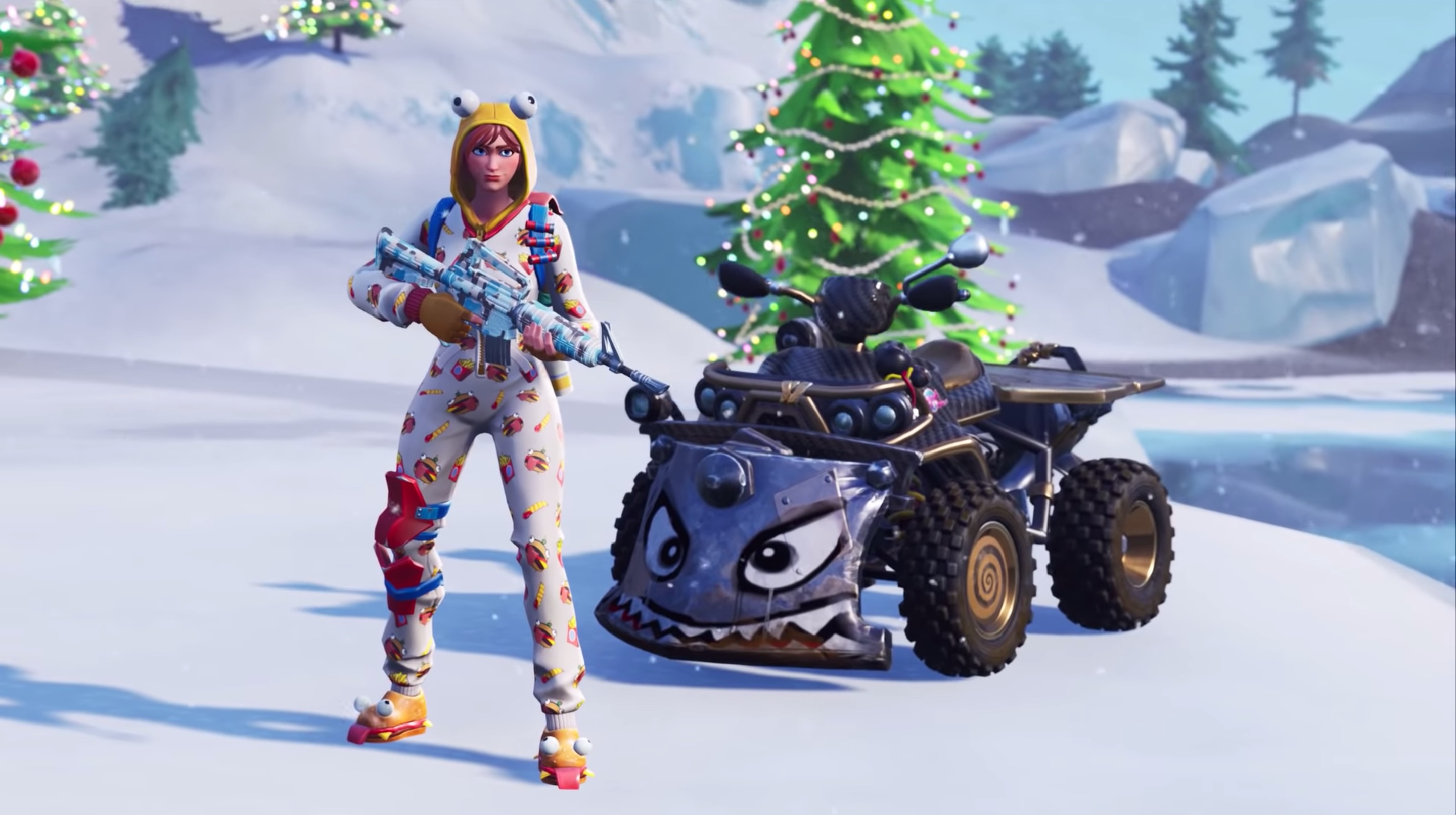 capture d ecran de fortnite saison 7 source youtube epic games - nouveau vehicule fortnite boule