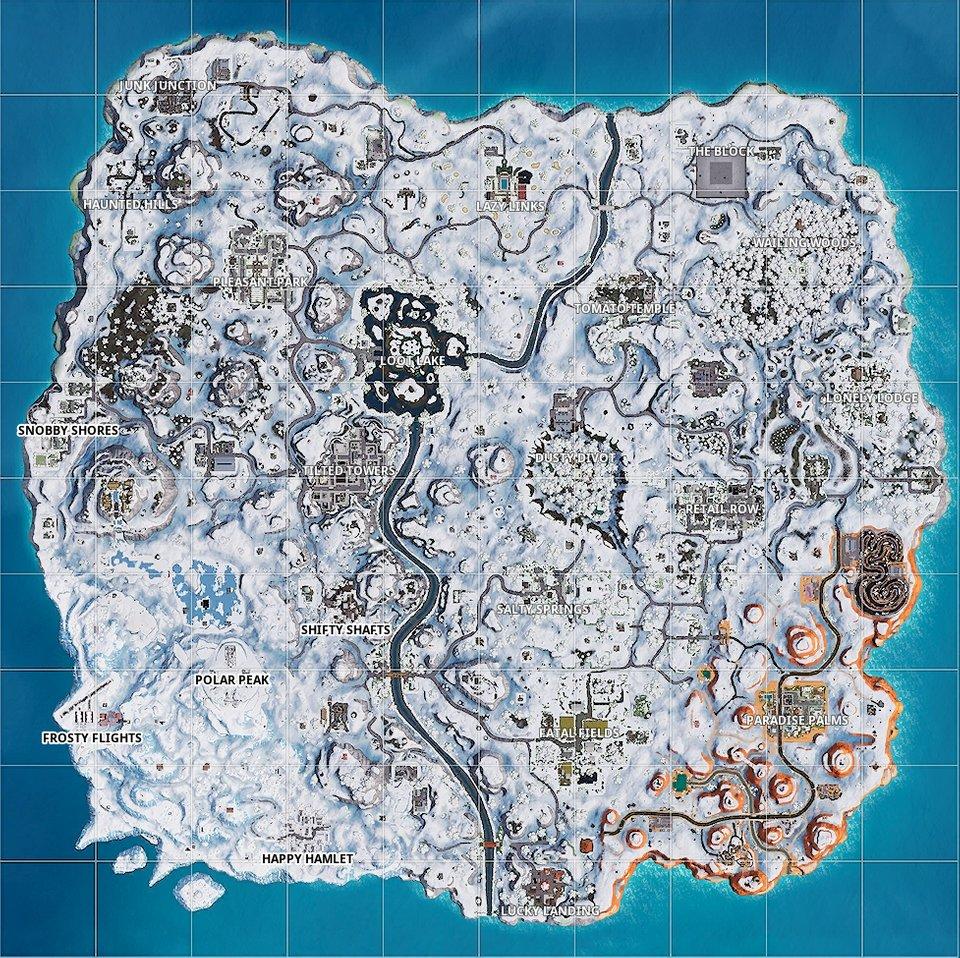 Carte des camera fortnite