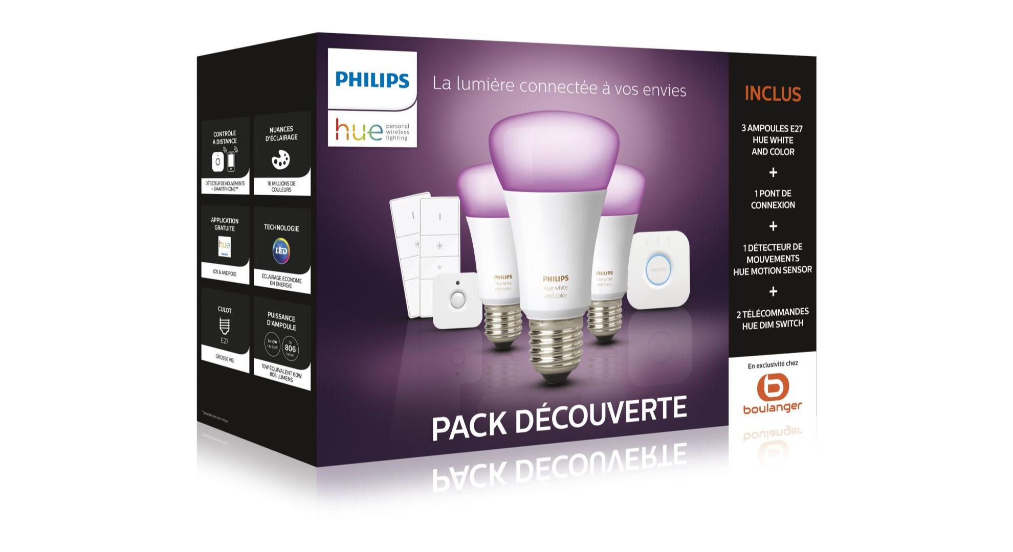 Le Deal du Jour : le kit de démarrage Philips Hue avec 3 ampoules White And  Color est à 169 euros - Numerama