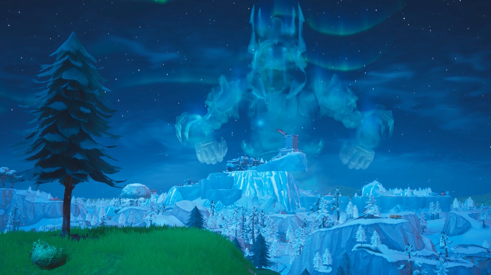 fortnite une tempete de glace spectaculaire a recouvert toute la carte de neige - tempete de neige fortnite
