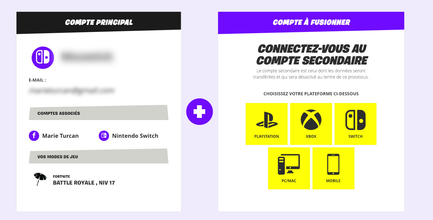 Fortnite : comment fusionner (enfin) vos comptes PS4, XBox et Switch -  Numerama