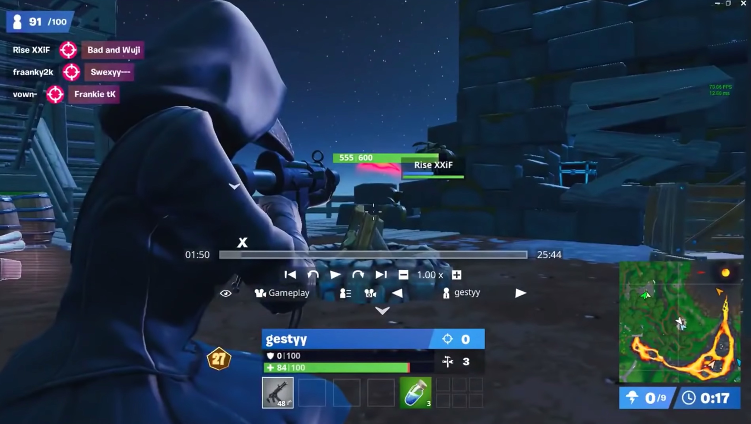 Coupe Du Monde De Fortnite Un Joueur Pro A Ete Banni Apres Triche - extrait de la video de rbk highsky source youtube the fortnite guy