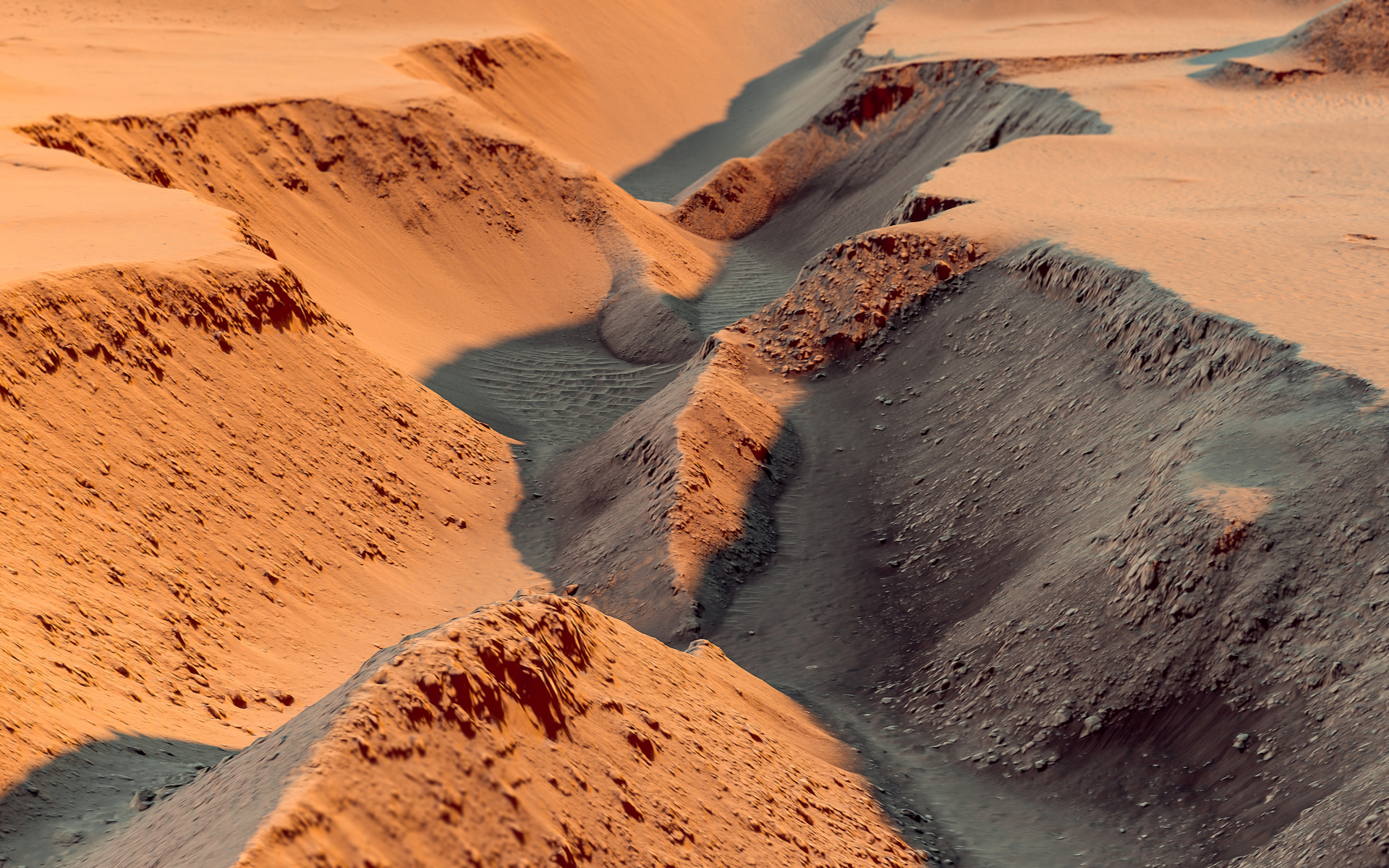 Une loi mathématique a été découverte dans les dunes de sable sur Terre et  sur Mars - Numerama