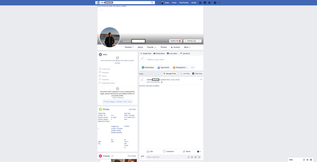 Facebook Julien