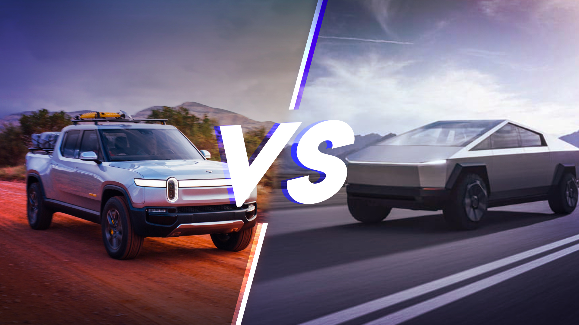 Tesla Cybertruck versus Rivian R1T le match des pickups