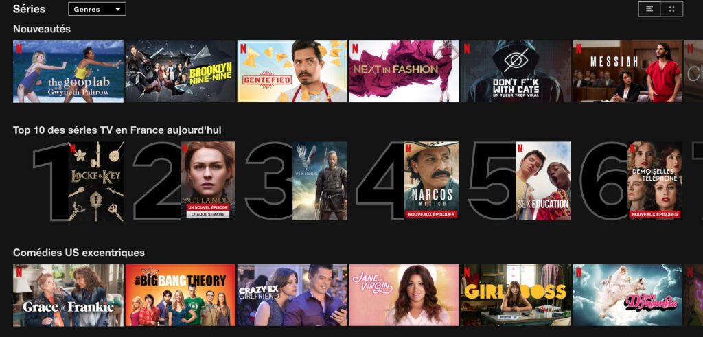 Netflix ajoute un nouveau Top 10 quotidien au classement opaque