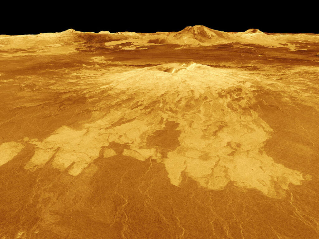 Volcan sur Vénus, Source: Nasa/JPL
