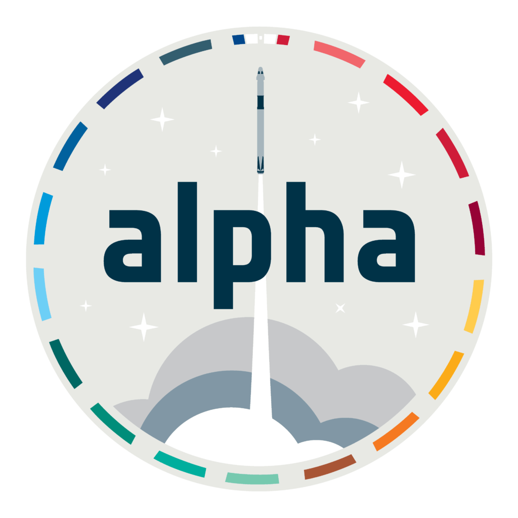 L'écusson de la mission Alpha.