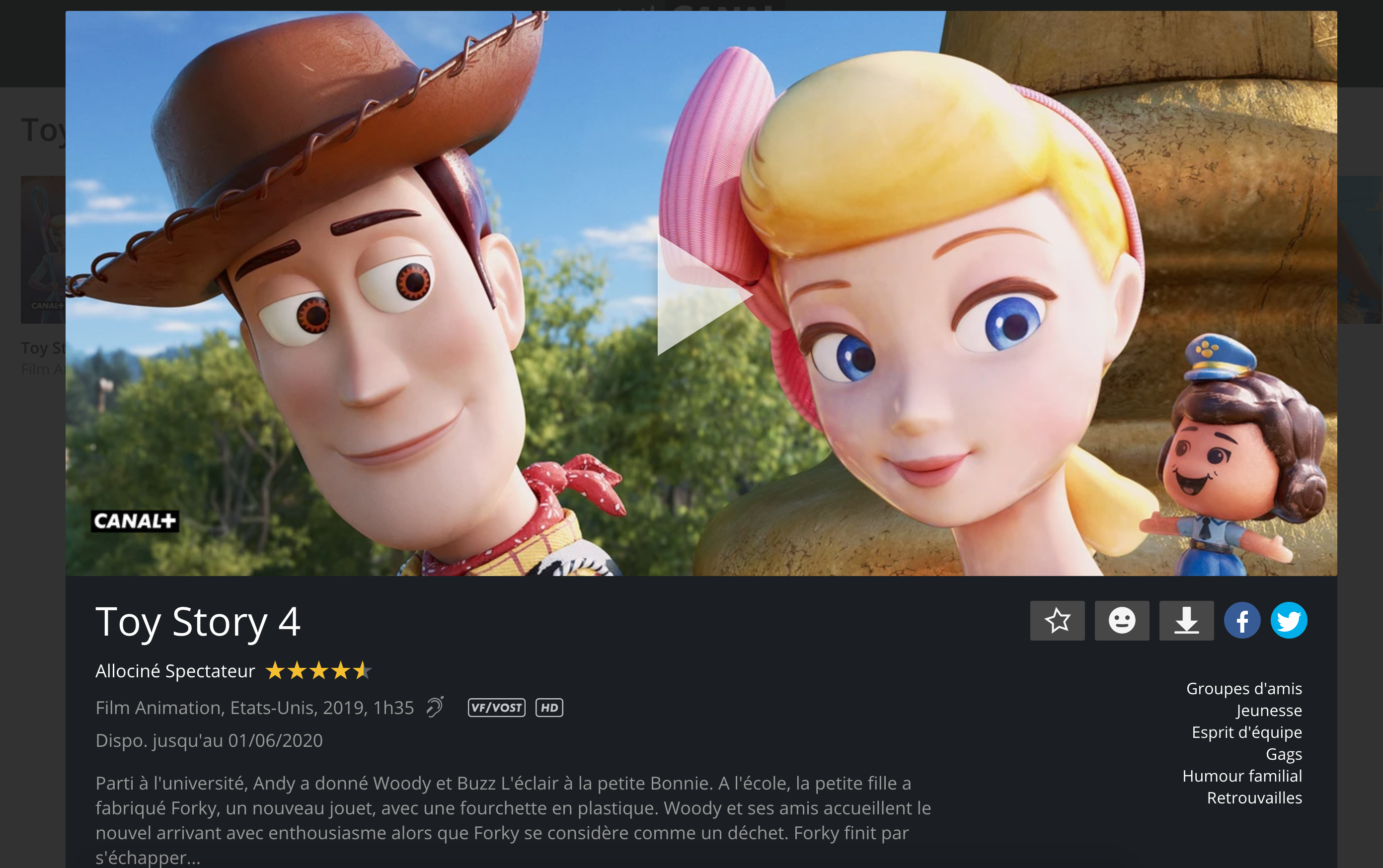 Toy Story 4 - film 2019 - AlloCiné