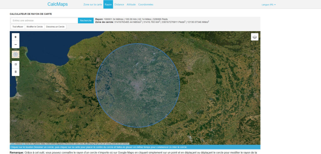 Calcmaps 100 km