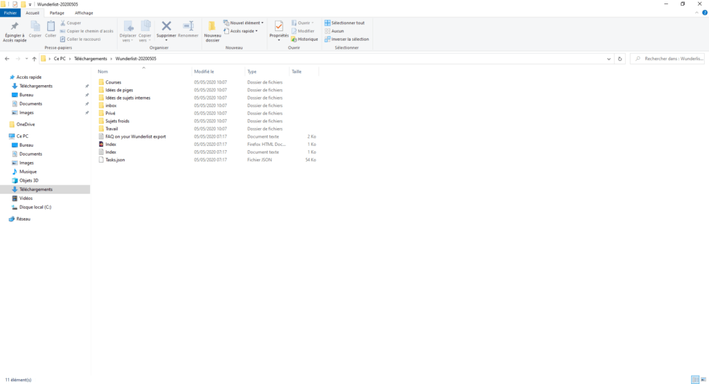 wunderlist export pc
