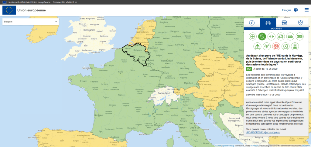 Re-open EU Belgique