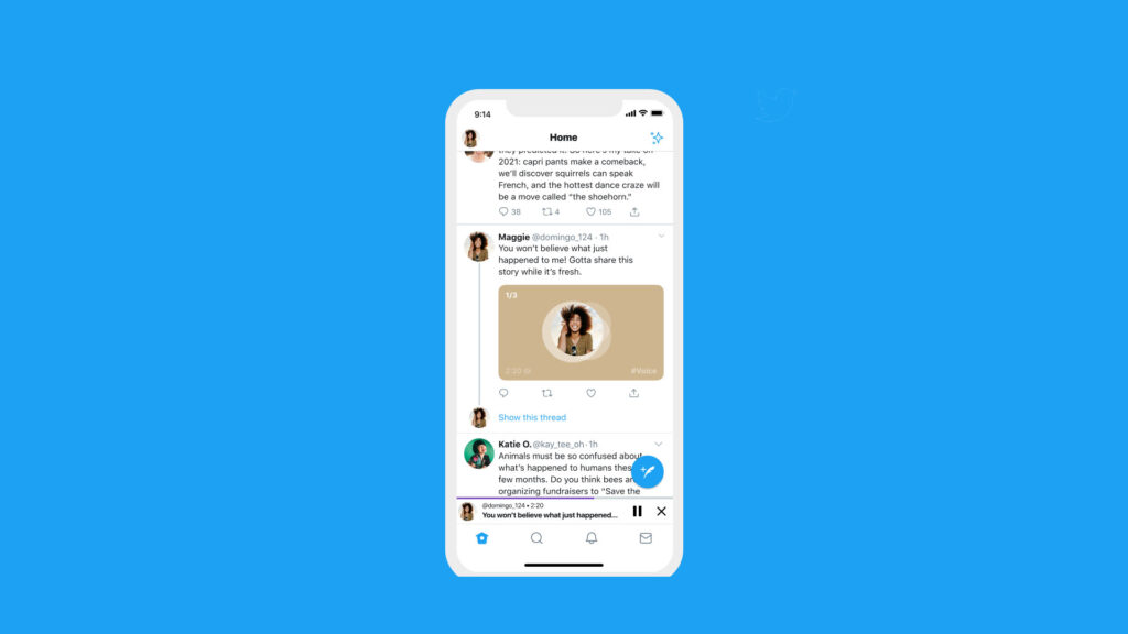 Twitter oral vocal exemple