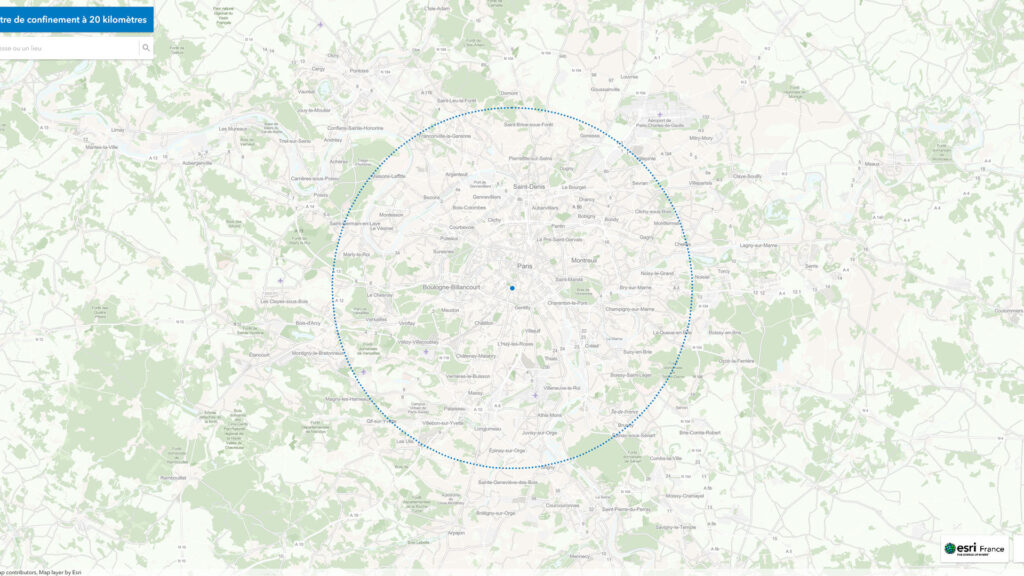 ESRI France 20 km