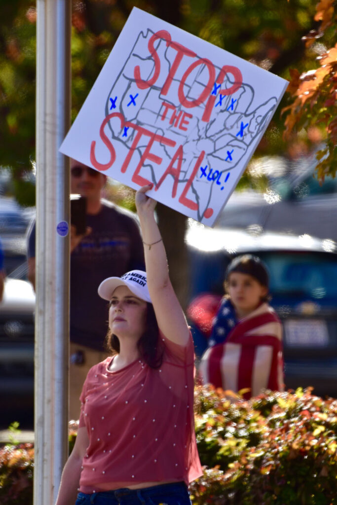 Manifestante stop the steal