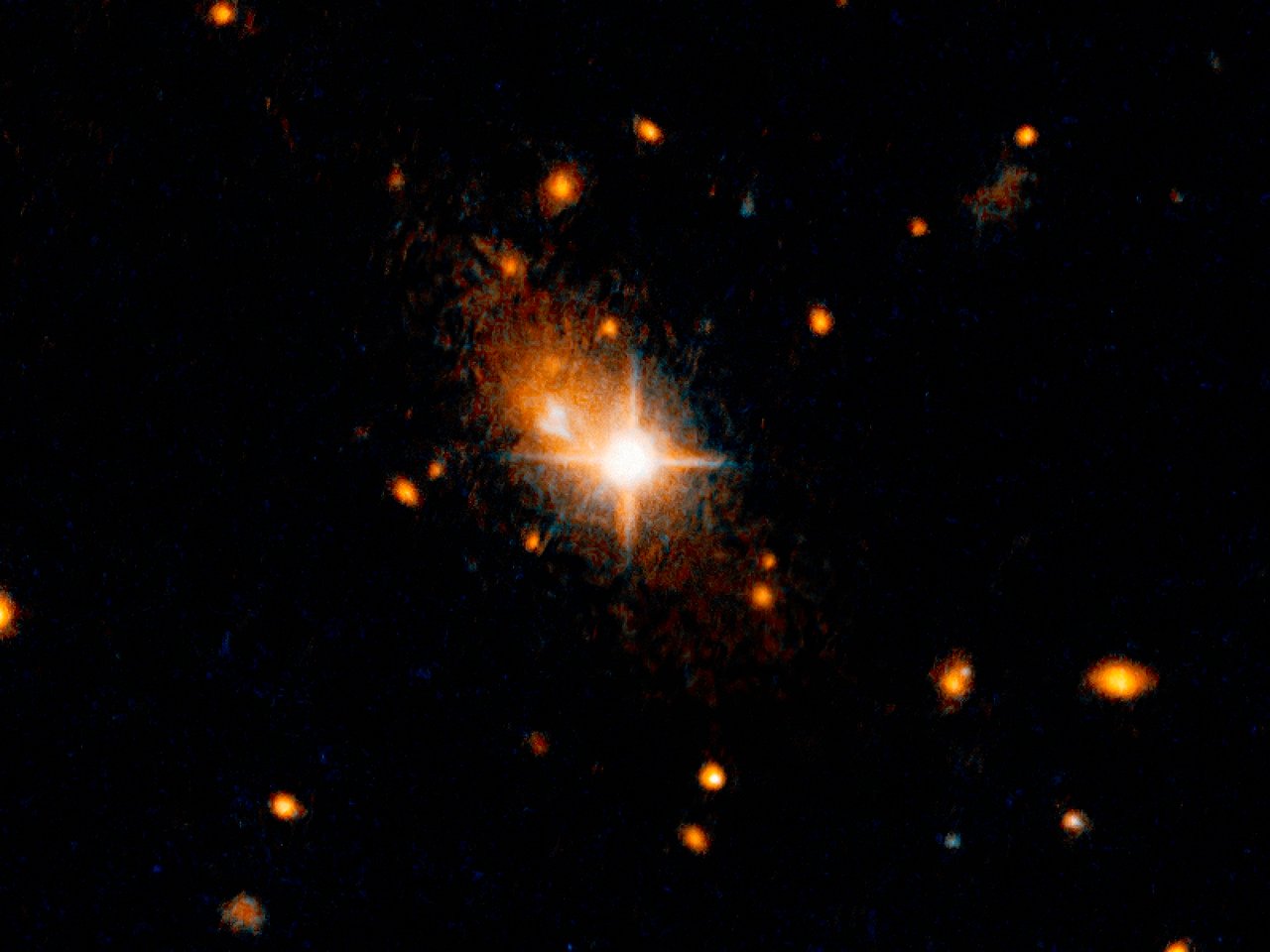 Galaxy with an ejected supermassive black hole
