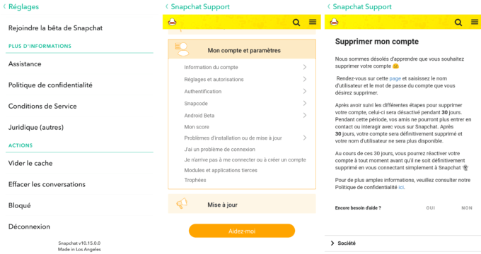 comment changer son compte snapchat