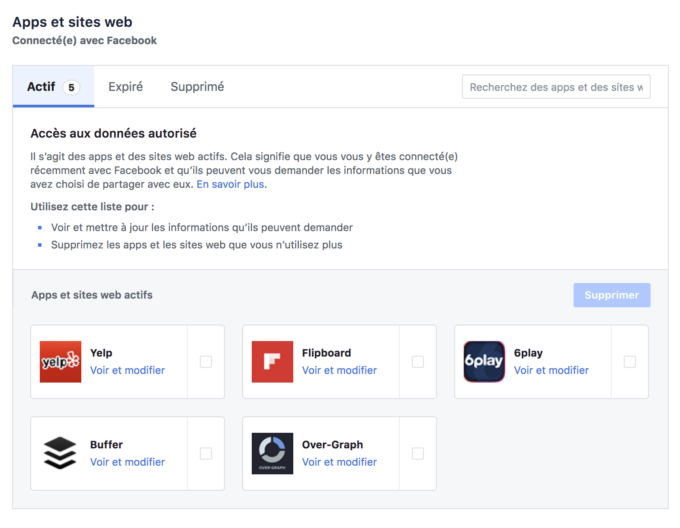 Application Facebook Voir En Tant Que Facebook : que faire avec les applications qui accèdent à vos données