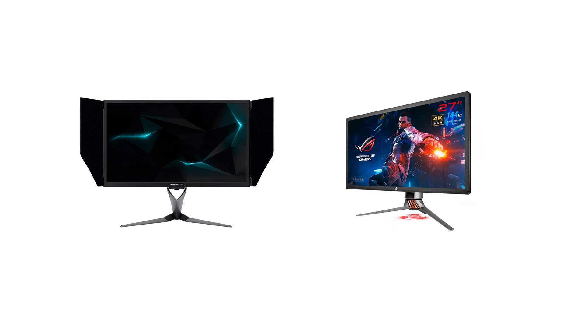 Acer et Asus précisent leurs écrans 27 pouces 4K HDR 144 Hz G-Sync -  Numerama