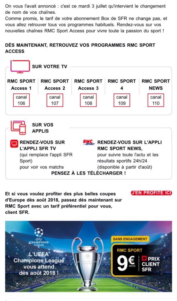 Rmc Sport Abonnement Sfr SFR Sport devient RMC Sport : ce qui change vraiment pour les abonnés
