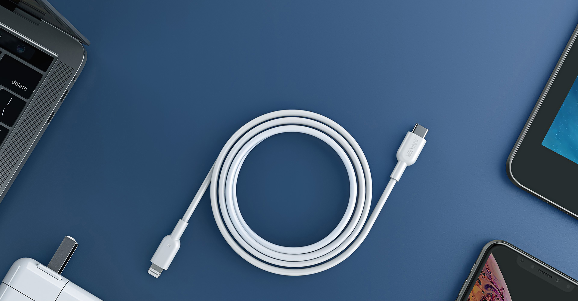 Cables USB GENERIQUE CABLING® type C vers Lightning câble de données et de  charge Lightning USB C Cordon pour nouveau MacBook à iPhone, iPad 1 m