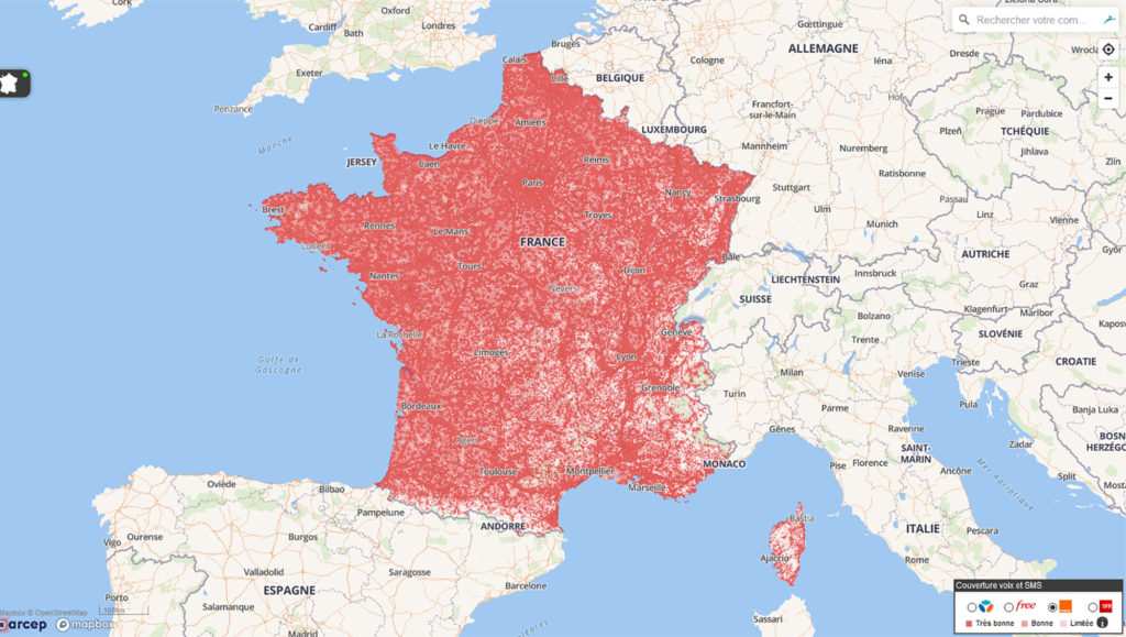France territoire couverture