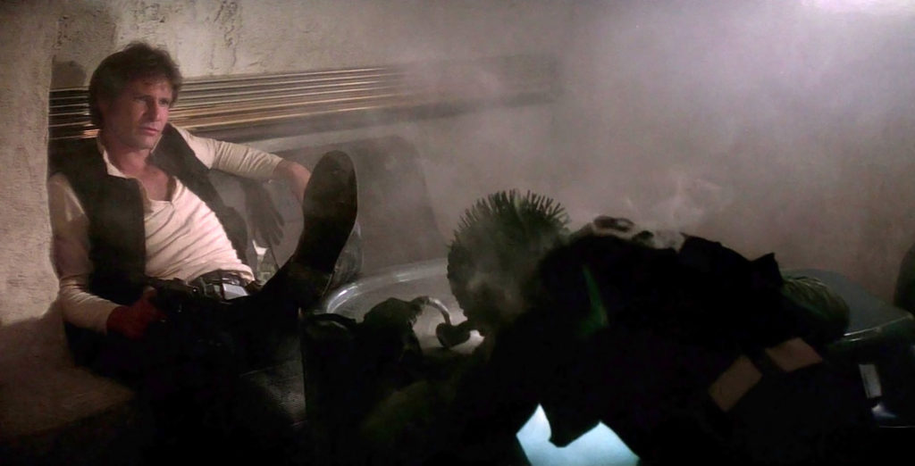 Han Solo Greedo scène