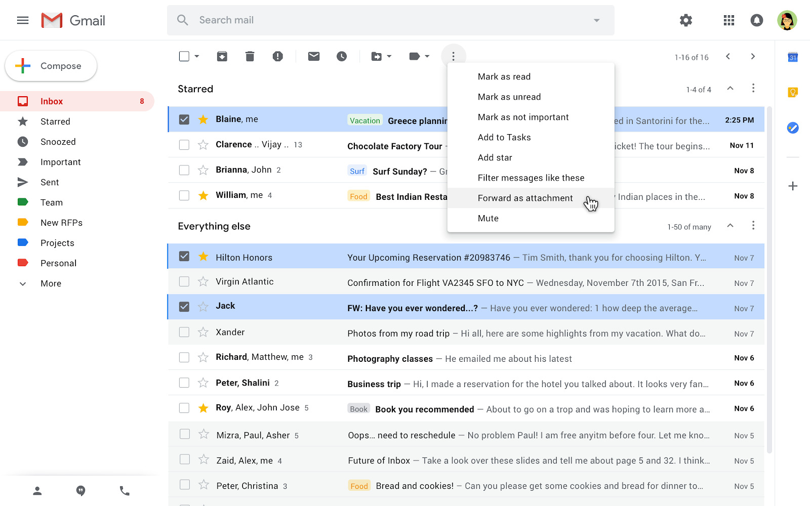 Gmail Vous Pouvez D sormais Transf rer Plusieurs Mails D un Coup
