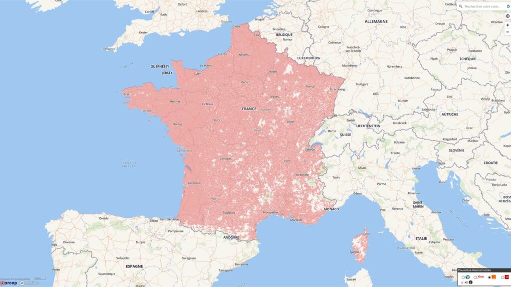 Arcep France 4G