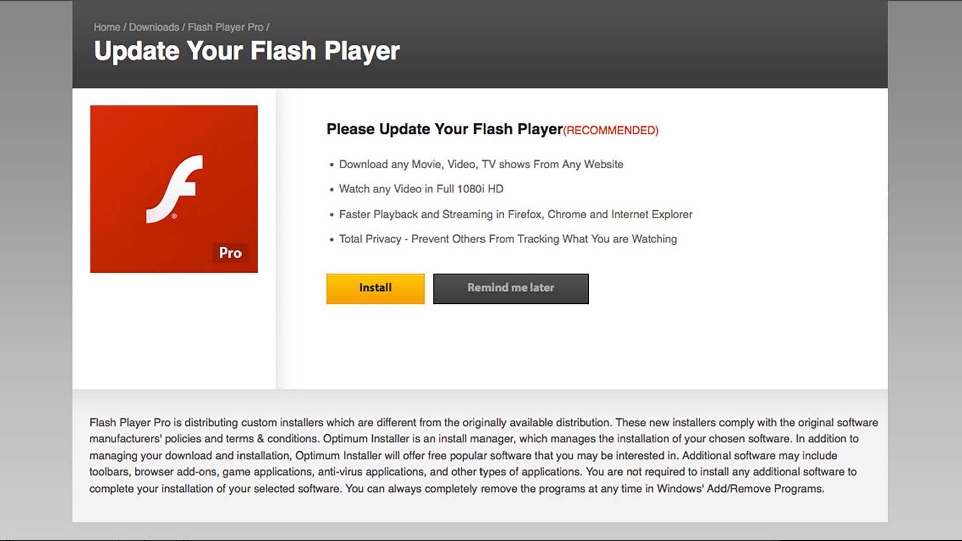 Firefox Has Prevented The Unsafe Plugin Adobe Flash